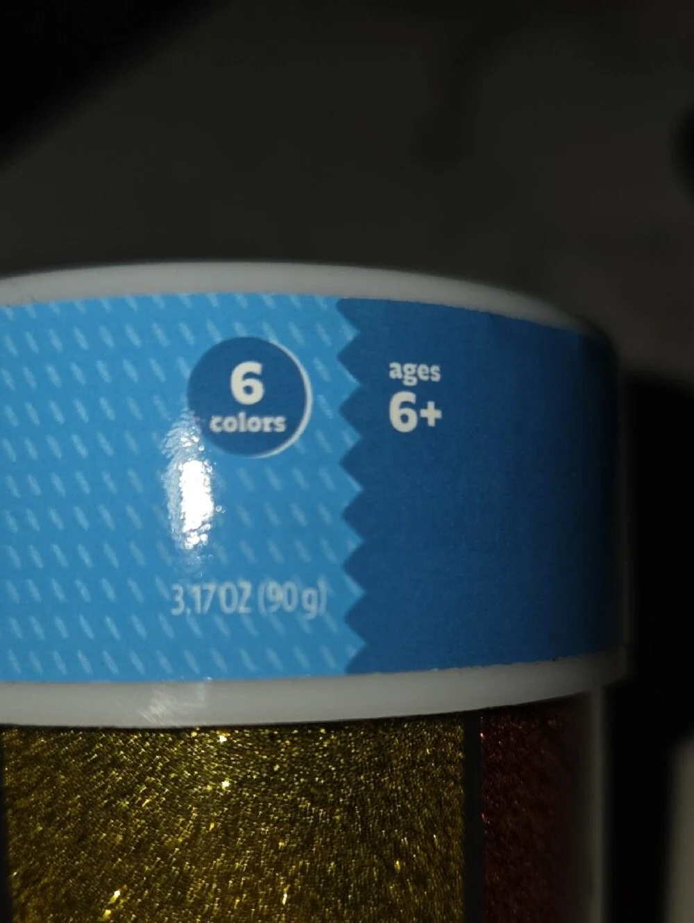 Rainbow Glitter Shaker - Green, Gold, Orange, Red, Blue & Purple
